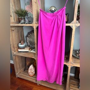 Adrianna Papell Long 100% Silk Lined Skirt SZ 12